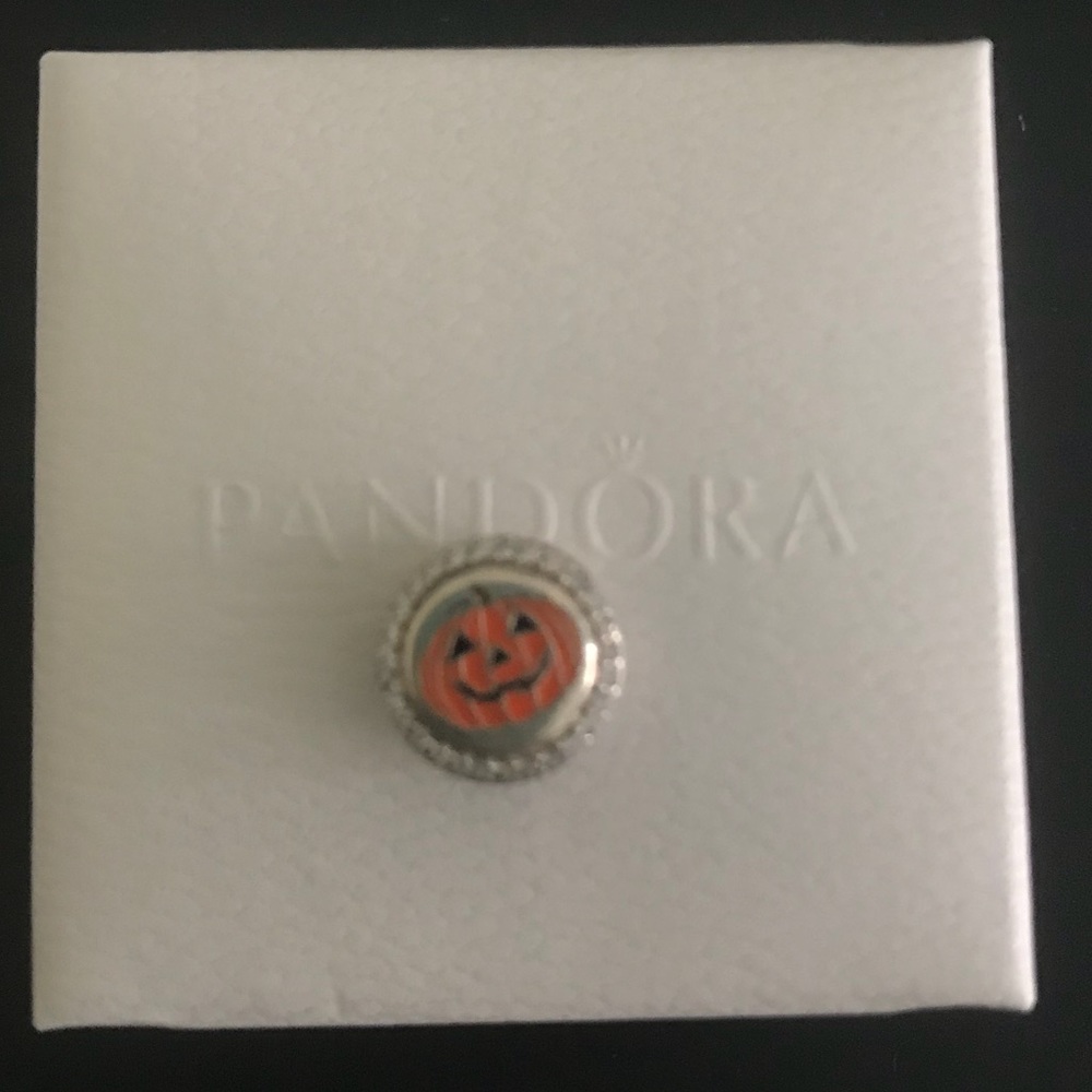 Authentic Pandora Halloween Pumpkin Charm